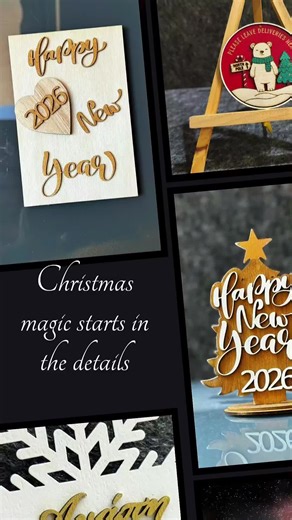 Μια μικρή πινελιά Χριστουγέννων στο σπίτι σου 🎄 Χειροποίητα διακοσμητικά και στολίδια, φτιαγμένα με φροντίδα & λεπτομέρεια. ✨ Beamory – όπου η κάθε δημιουργία έχει ψυχή. #Beamory #Χριστούγεννα #ChristmasDecor #LaserEngraving #handmadeingreece