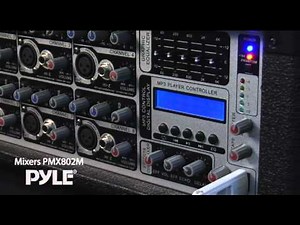 Pyle PMX802M 8 Channel 800 Watts Powered Mixer w/MP3 Input