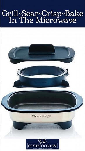 The MicroPro Grill: Sear, Bake Crisp, & Grill—in the Microwave!