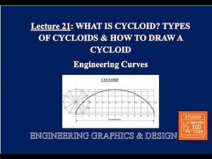 Lecture 21: What is Cycloid | Types of Cycloid | How to Draw Cycloid Step by Step #edg#simplifiedegd