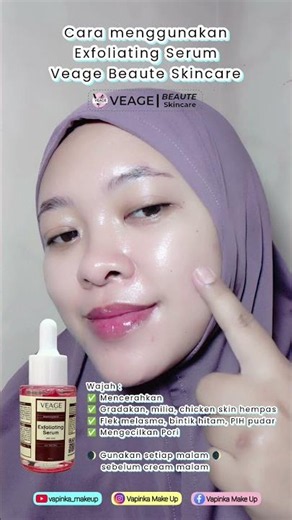 cara Exfoliasi kulit #skincarebpom #veagebeauteskincare #vapinkamakeup