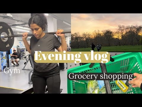 After Work Evening Routine ✨ Gym, Grocery Shopping & Simple Cooking | Mini Vlog