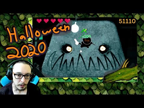 Momo the Magic Cat fights ghosts underwater Halloween 2020 Google Doodle game