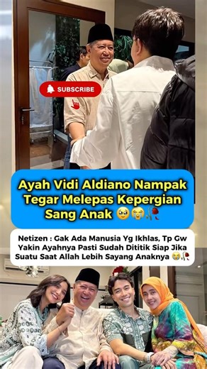 Ayah Vidi Aldiano Nampak Tegar Melepas Kepergian Sang Anak😭🥀 #vidialdiano #sheiladara