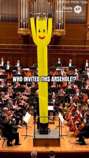 INFLATABLE TUBE MAN AT THE ORCHESTRA #sora2 #tubeman #orchestra #conductor #conducting #vital