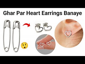 DIY Homemade Earrings🤩🥰/how to make earrings at home/easy homemade earring/best earring ever!