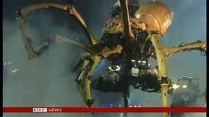1.3M views · 15K shares | Robot dragon battles giant spider in Beijing's Olympic Park bbc.in/ZC6EQC | BBC News | Facebook