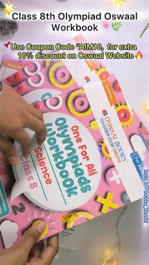 Best Books For PREPARATION Of Olympiad Exams class 8 #oswaalClass8 #Cbse2025
