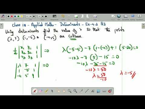 Class 12 - Applied Math - ML Aggarwal - L4 Determinants- Ex 4.3 Q3 maths, #news,#class12maths