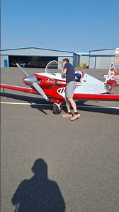 Starting the RF-4 by hand #RF-4 #motor-glider #aerobatics