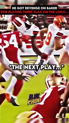He Got Revenge When Baker Planted A Flag On His Teams Logo...🔥☠️ #shorts #nfl