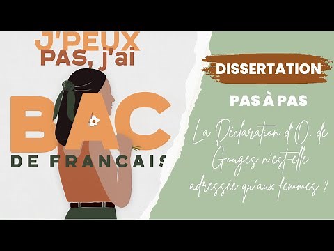 DISSERTATION PAS À PAS OLYMPE DE GOUGES