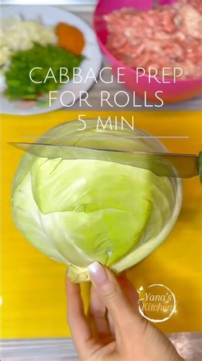 Cabbage prep for 5 min🔥