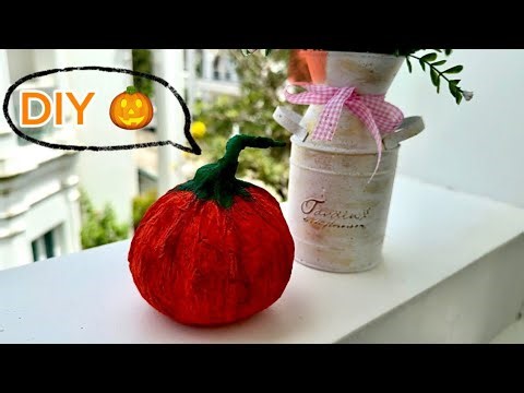 🎃 DIY papier-mâché pumpkin 🎃