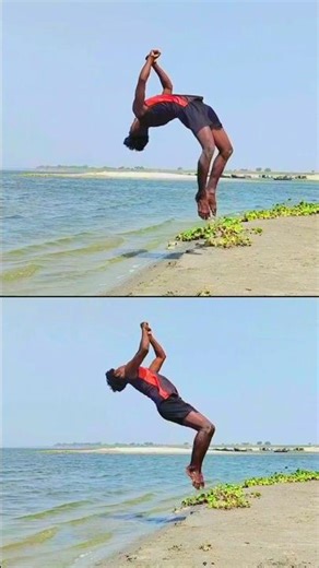 LOOK AT THE BACK HAND SPRING TUTORIAL ✅ # SHOTS #VIRAL #YOUTUBESHOTS #STUND