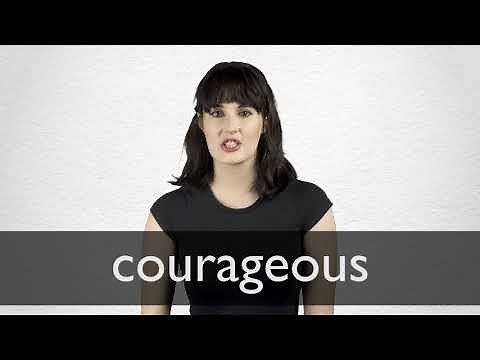 How to pronounce COURAGEOUS in British English