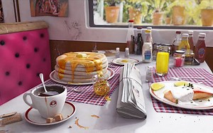 【ASMR咖啡厅氛围爵士乐】| 咖啡店背景声音|鸟儿，咖啡机和低沉的谈话声