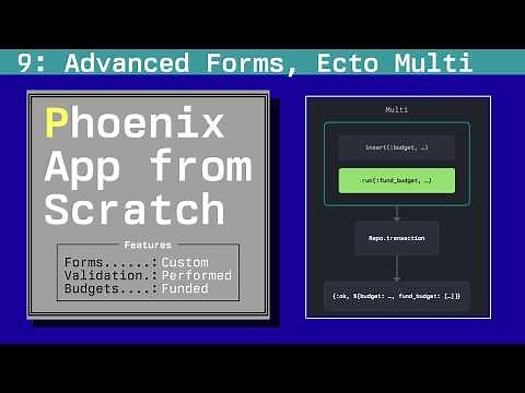 Advanced Forms with Embedded Schemas and Multi: Phoenix App from Scratch, Episode 9