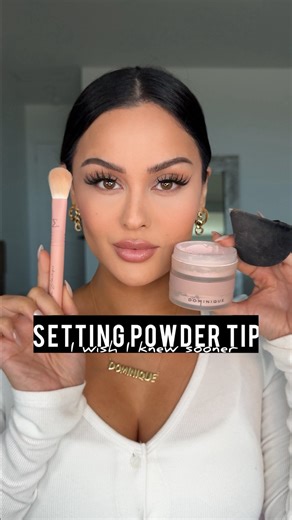 If I knew what I know now about these setting powders tips😗😍🙌 Smooth & Blur Hydrating Setting Powder @dominiquecosmetics #settingpowder #makeuptips #makeup #makeuphacks #smoothskin | Christen Dominique