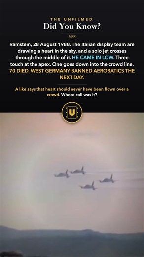 They Drew a Heart in the Sky at the 1988 Ramstein Air Show and 70 Died