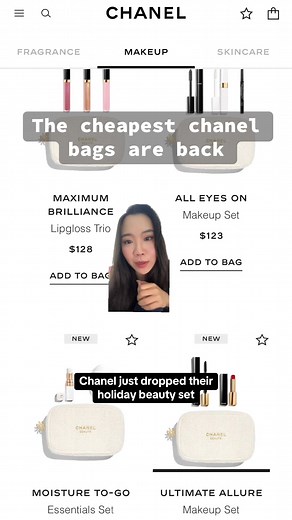 the cheapest chanel holiday makeup bags are back! Run before they sell out 💕 #chanelbeauty #luxurybeauty024 #chanelholiday #chanelholidaygiftsets #chanelmakeupbag #chanelmakeup #chanelskincare #holidaygiftguide #holidaygiftideas #giftideas