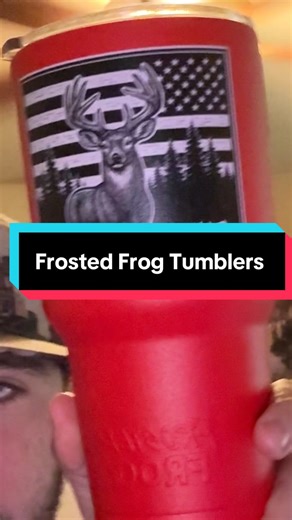 FROSTED FROG MAKES EVERYTHING!!! From cups , water bottles , tumblers , coolers #fypシ゚viral