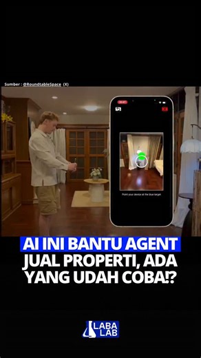 LabaLab on Instagram: "Teknologi baru ini membuat rumah kosong tampak hidup dan siap dihuni hanya lewat satu klik. AI 3D virtual staging kini memungkinkan foto properti diubah menjadi ruang berperabot lengkap dengan desain realistis, pencahayaan alami, hingga gaya interior yang disesuaikan dengan target pembeli. Tanpa perlu menyewa furnitur atau dekorator mahal, agen properti cukup mengunggah foto dan AI akan “mengisi” ruangan secara digital dalam hitungan menit. Inovasi ini bukan sekadar trik v