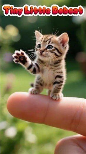 The Smallest Bobcat Ever #cute #shortvideo