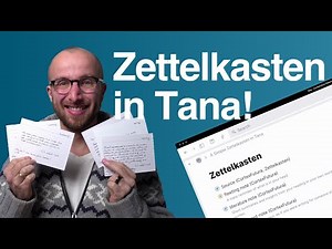 Simple Zettelkasten in Tana