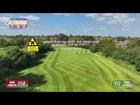 Hole Great Lever and Farnworth Golf Club – Hole 9 Flyover, Par 4 | Golf Drone Video in 4K