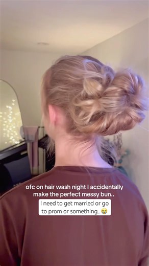 it’s perfect 😭✨ #messybun #hairbun #relatable #hairinspo #hairstyle #hair #viral #cutesy #shorts