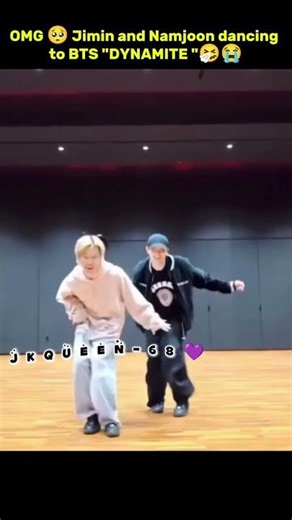 Jimin and Namjoon dancing to BTS DYNAMITE 🤧😭||Jimin and Namjoon New live||#jimin#namjoon#shortvideo