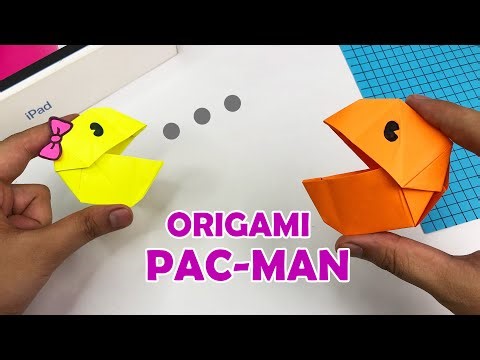 DIY Origami Paper Pac-Man | Easy and Fun Paper Craft Tutorial