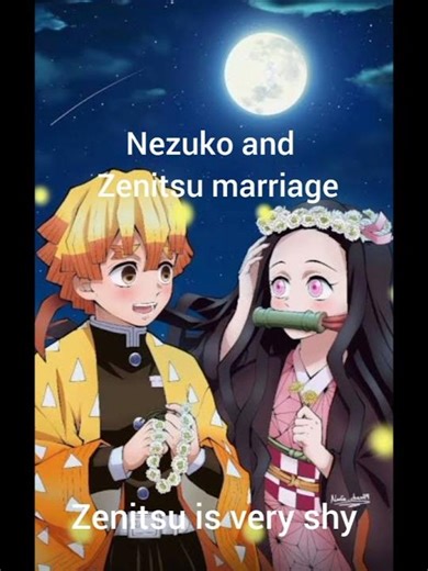 nezuko and Zenitsu marriage #trending