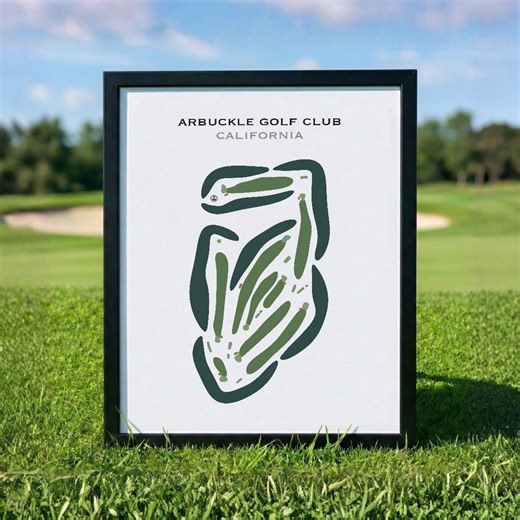 Arbuckle Golf Club, California | Golf Course Map, Golf Map, Golfer Gift for Him, Scorecard Layout, Golfer Boyfriend Gift, Art Print Decor - Etsy