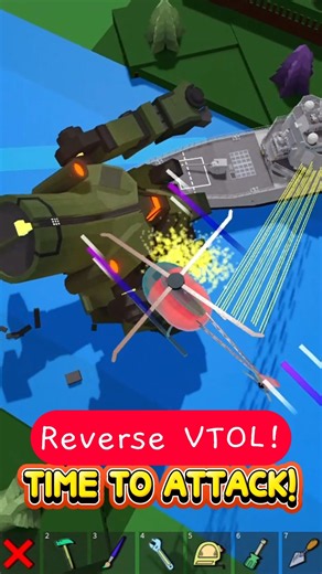 Roblox Build a Boat for Treasure Reverse VTOL Mechanics! Attack! #roblox #babft