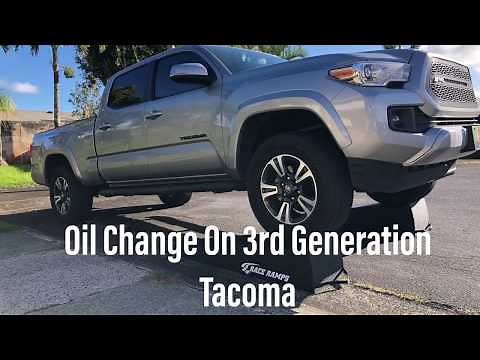 Detailed Oil Change on a 2017 Tacoma