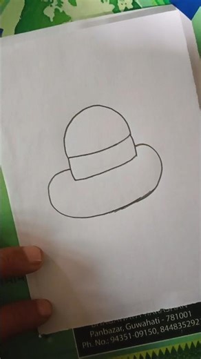 Watch Me Draw a Cool Hat 😎#drawingidea #easydrawings #viralshorts #shorts