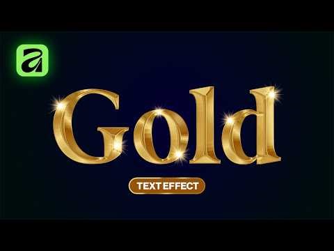 3d Gold Text Effect in Affinity