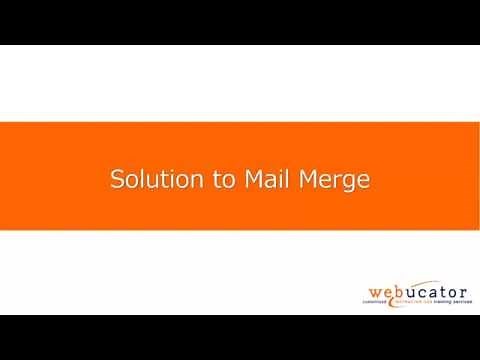 Using Mail Merge in Microsoft Word
