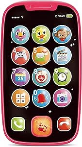 Amazon.com: My First Smartphone – Cell Phone Baby Toy, for Toddlers and Young Children – 15 Unique Buttons and Functions, Musical Melodies, Animal Sounds and Number Learning – for 1-Year-Old Kids and Older : Toys & Games