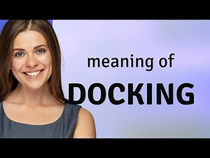 Docking | what is DOCKING meaning