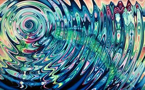 These Kaleidoscopic Paintings Look Like Optical Illusions