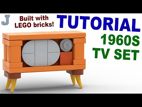 How To Build A LEGO 1960s Television Tutorial