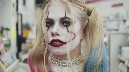 Woman dressed as Harley Quinn - Free Stock Video