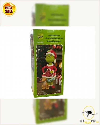 NEW The Grinch Christmas Statue Ornament Dr Seuss.