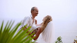 Groom Holds Young Blonde Bride Leaning Stock Footage Video (100% Royalty-free) 3468989429 | Shutterstock