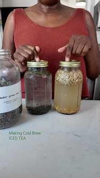 how to make Cold Brew Iced Tea with loose herbs Part I #easypeasy