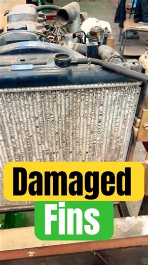 Damaged Radiator Fins? Here's Why Your Engine Could Overheat! #auto #automobile #mechanic #repair