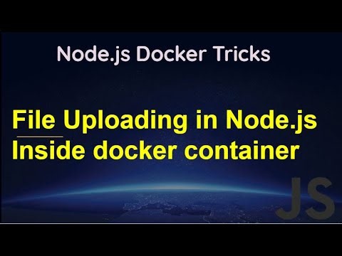 Upload and download a file in Node.js Express.js inside a docker container